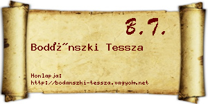 Bodánszki Tessza névjegykártya